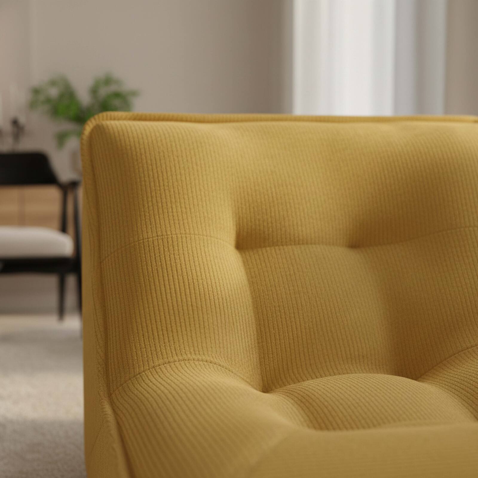 Eckensessel aus Stoff für modulares Sofa