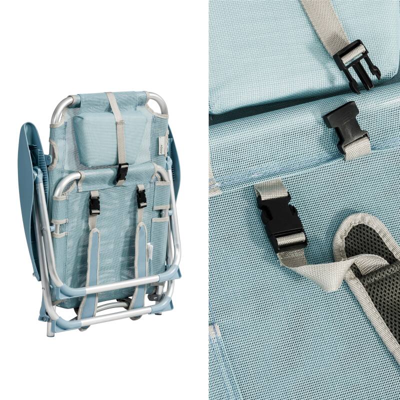 Klappbarer Strandstuhl, 4-fach verstellbar