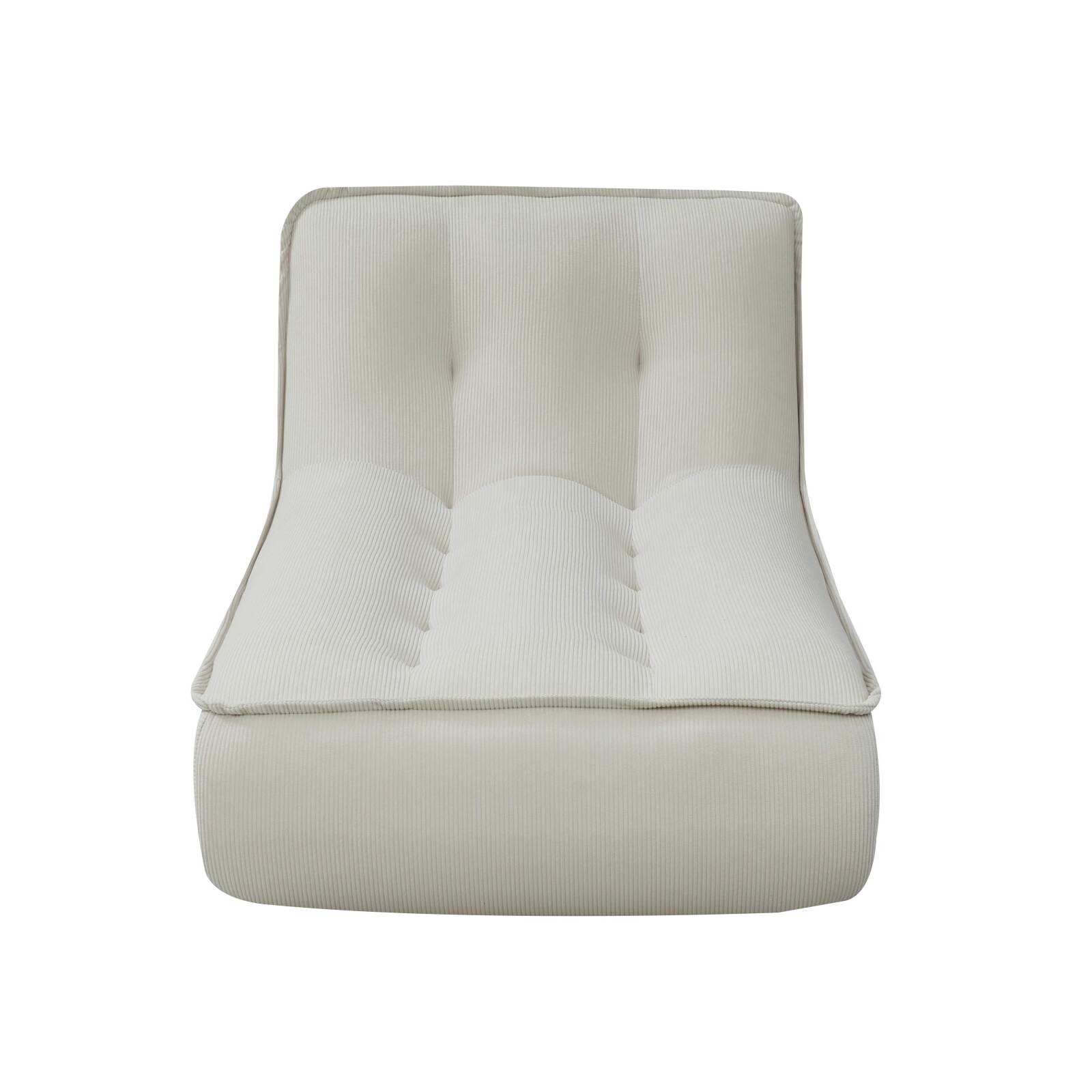 Chaiselongue aus Stoff für modulares Sofa
