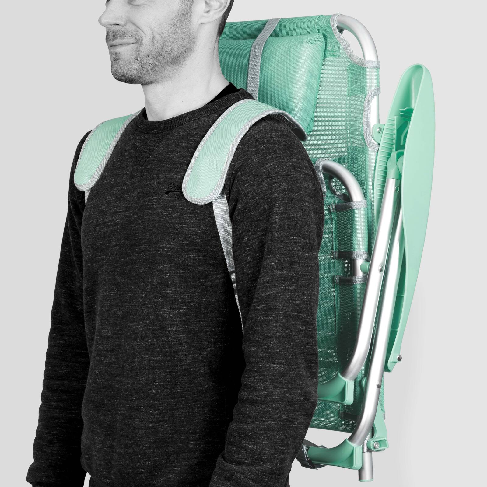 Klappbarer Strandstuhl, 4-fach verstellbar 