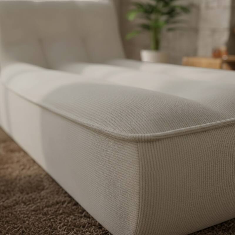 Chaiselongue aus Stoff für modulares Sofa (6/8)