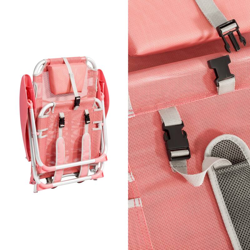 Klappbarer Strandstuhl, 4-fach verstellbar