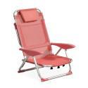 Klappbarer Strandstuhl, 4-fach verstellbar