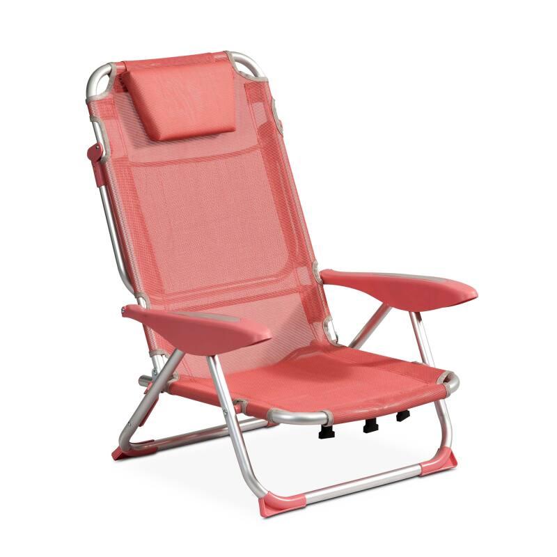 Klappbarer Strandstuhl, 4-fach verstellbar