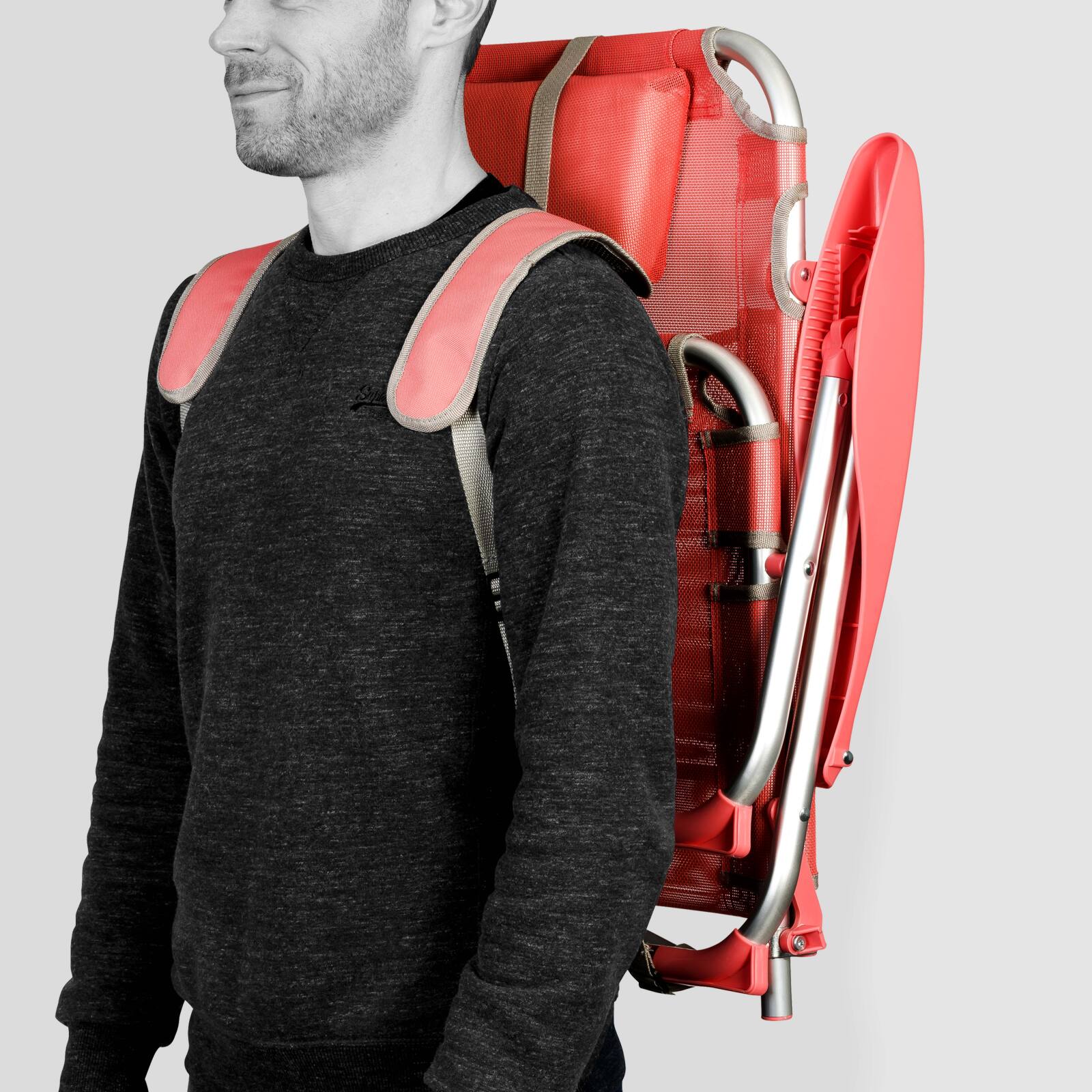 Klappbarer Strandstuhl, 4-fach verstellbar 