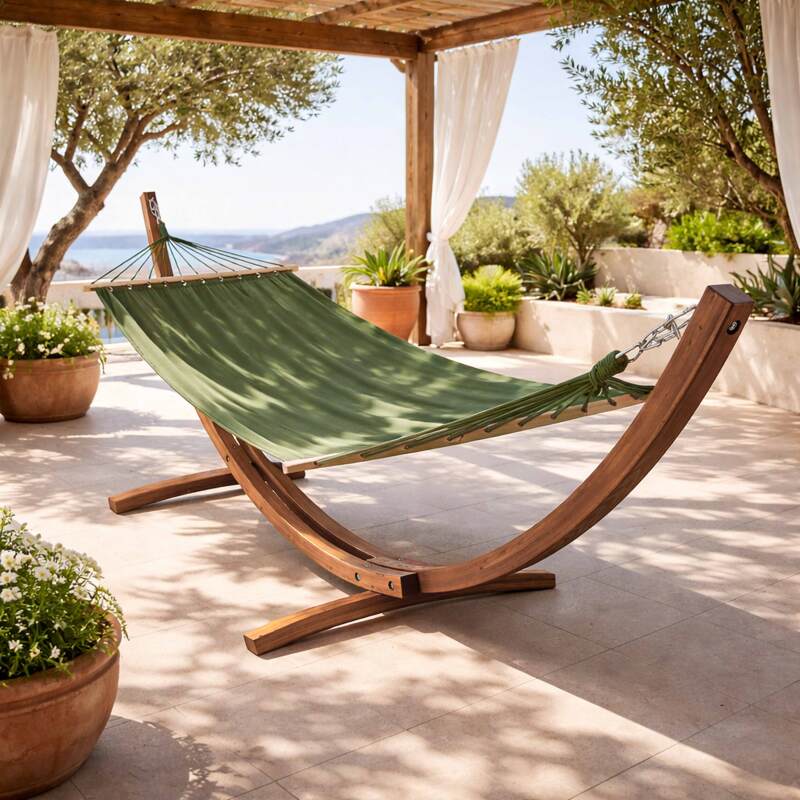 Hängematte auf Holzständer FSC®
