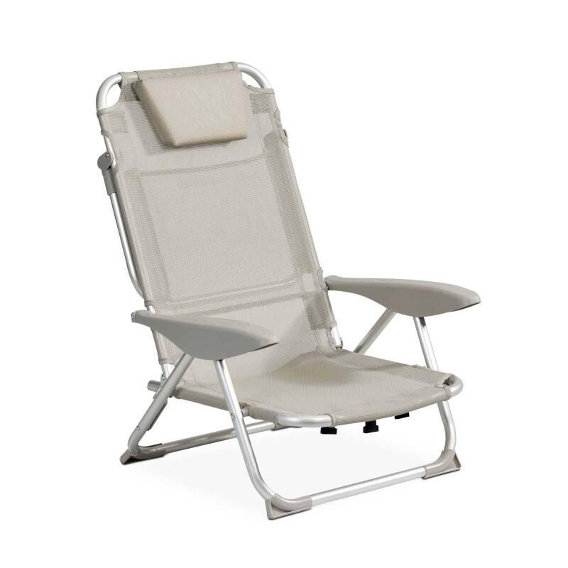 Klappbarer Strandstuhl, 4-fach verstellbar 