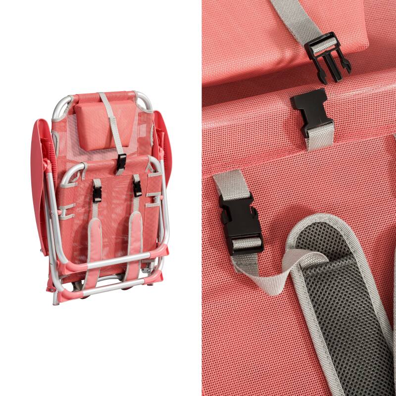 Klappbarer Strandstuhl, 4-fach verstellbar