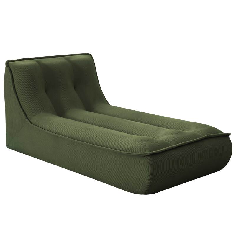 Modulares Sofa 4-Sitzer aus geripptem Stoff mit Chaiselongue (3/6)