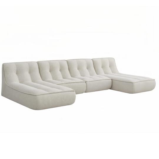 Modulares Sofa 4-Sitzer aus Cord aus Chaiselongues | Oviala