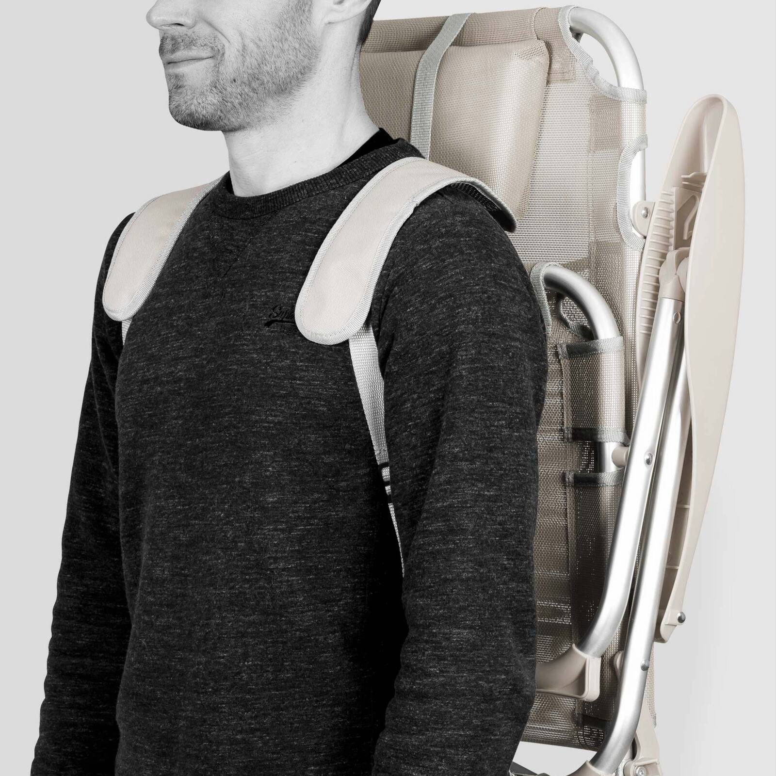 Klappbarer Strandstuhl, 4-fach verstellbar 