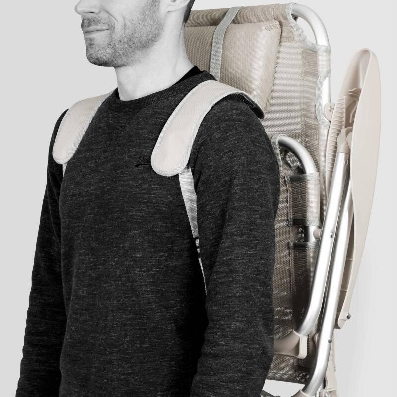 Klappbarer Strandstuhl, 4-fach verstellbar