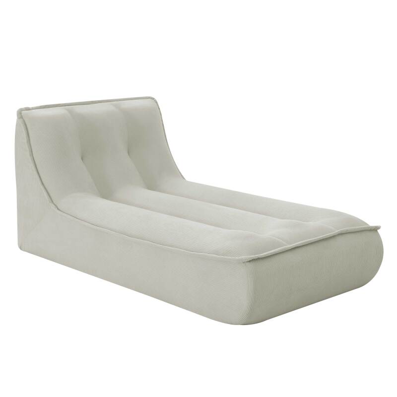 Modulares Sofa 4-Sitzer aus geripptem Stoff aus Chaiselongues (4/5)