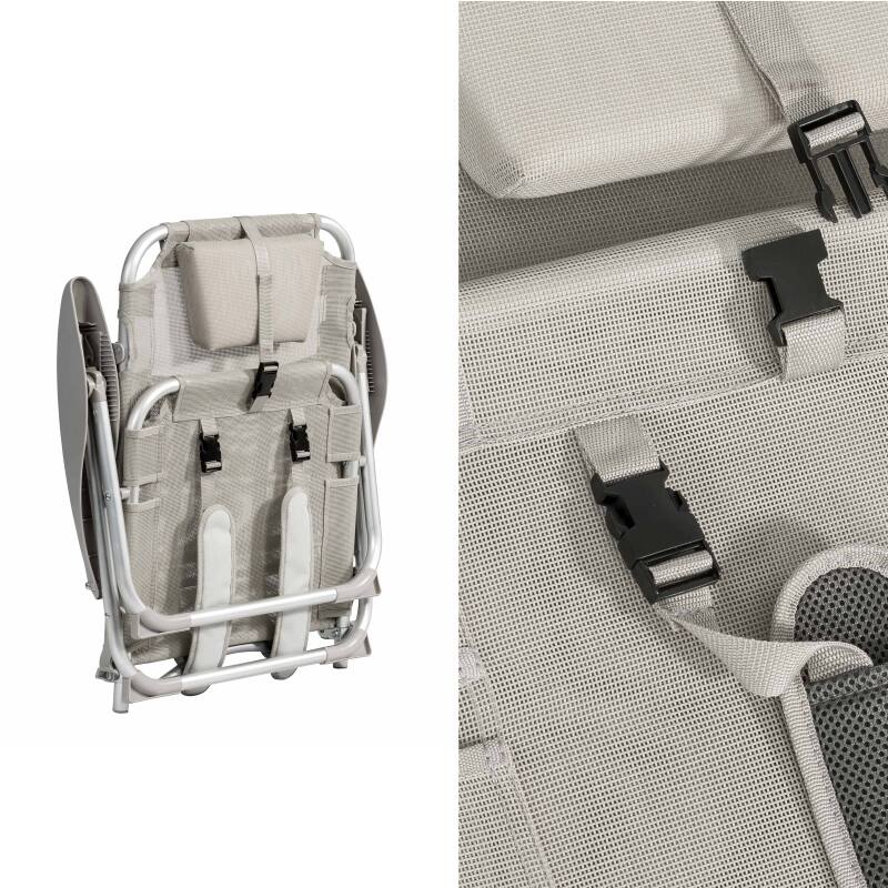 Klappbarer Strandstuhl, 4-fach verstellbar