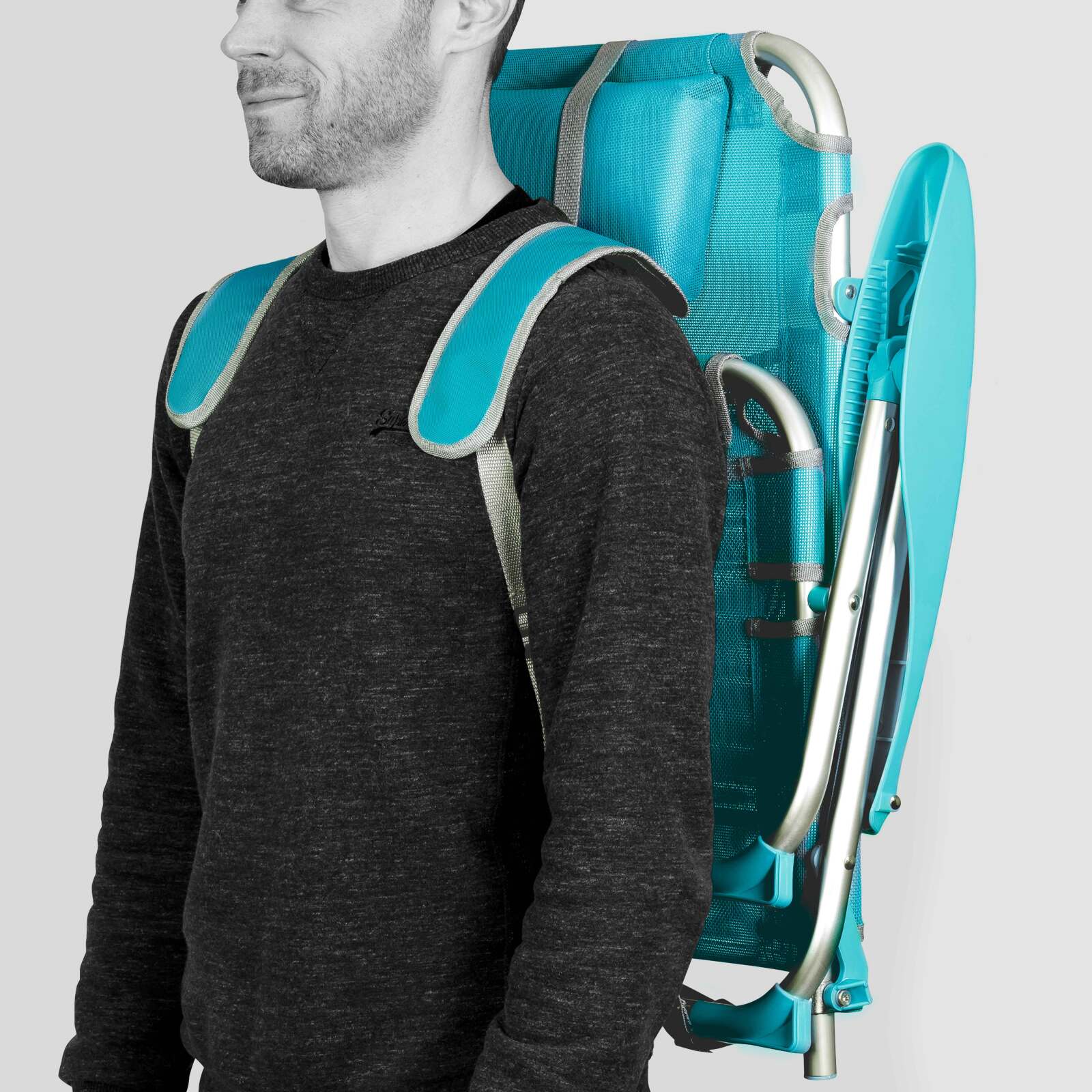 Klappbarer Strandstuhl, 4-fach verstellbar 