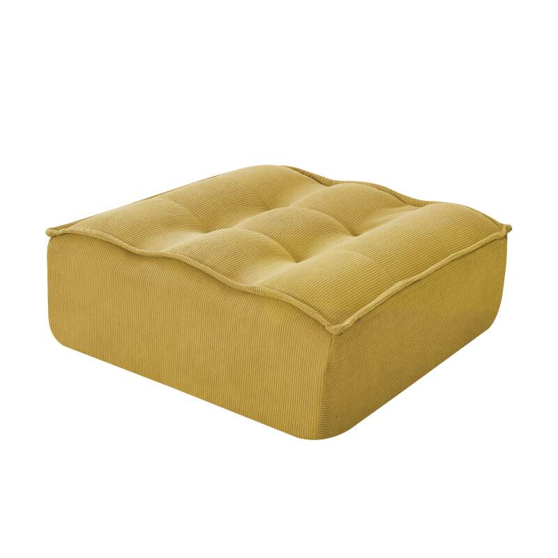 Modulares Sofa 3-Sitzer aus geripptem Stoff mit Hocker (4/7)