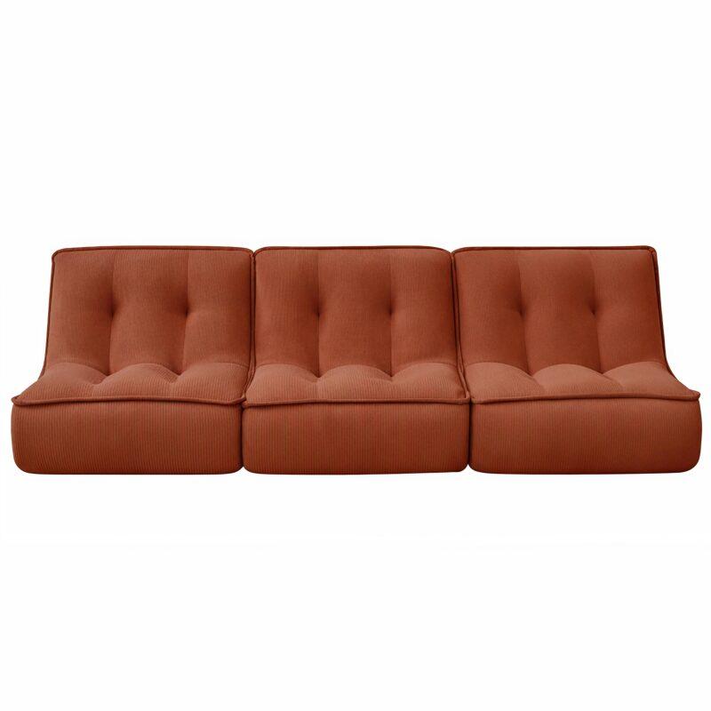 Modulares Sessel aus geripptem Stoff - Von 3 (4/7)