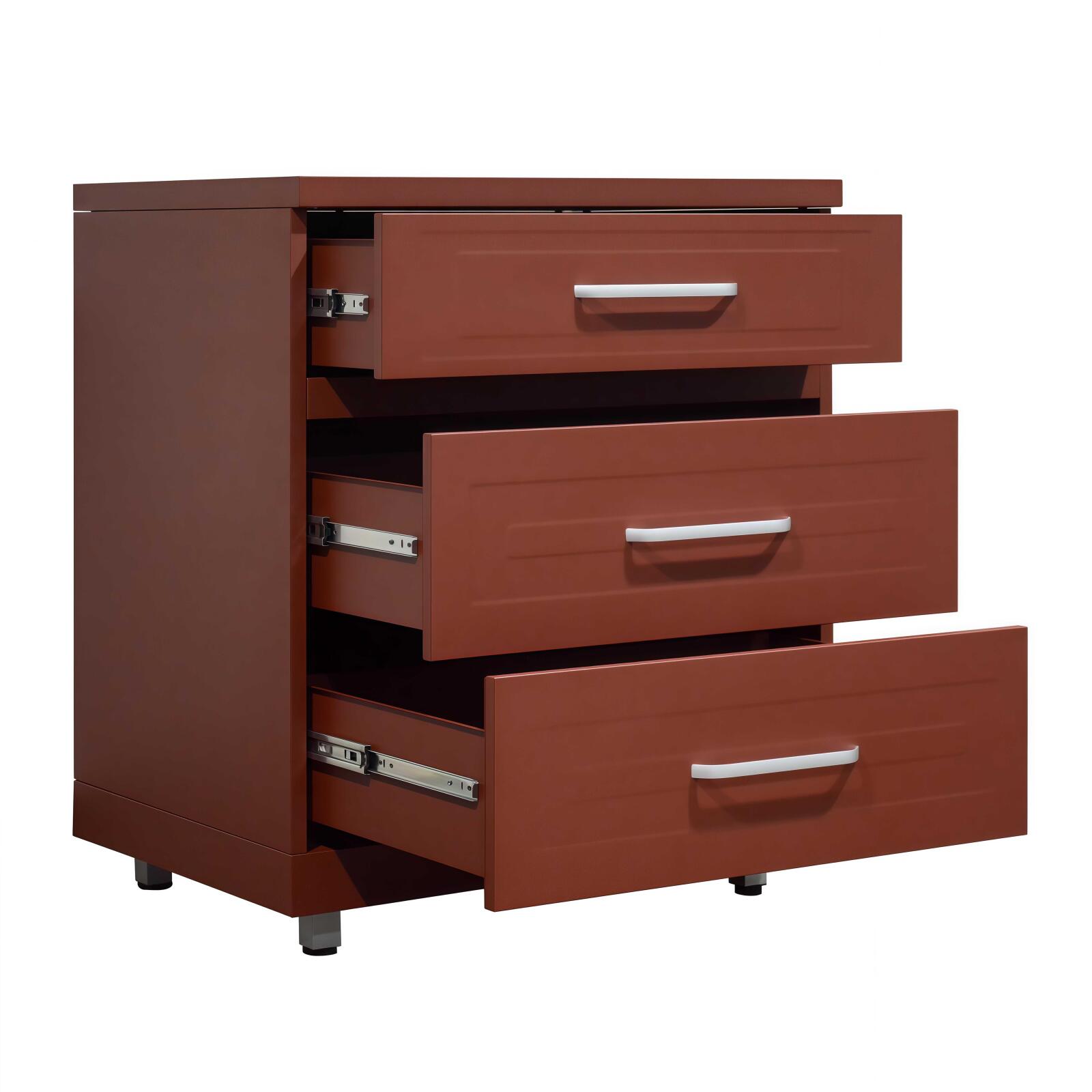 Outdoor-Küche aus Metall mit Grill und Stauraum – 4 Module