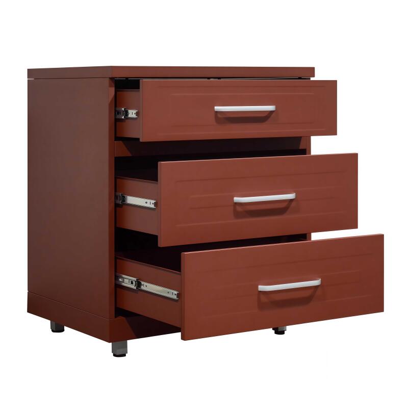 Outdoor-Küche aus Metall mit Grill und Stauraum – 3 Module (6/7)