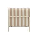 Sessel im gestreiften Design für ein modulares Outdoor-Sofa