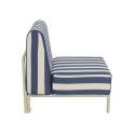 Sessel im gestreiften Design für ein modulares Outdoor-Sofa