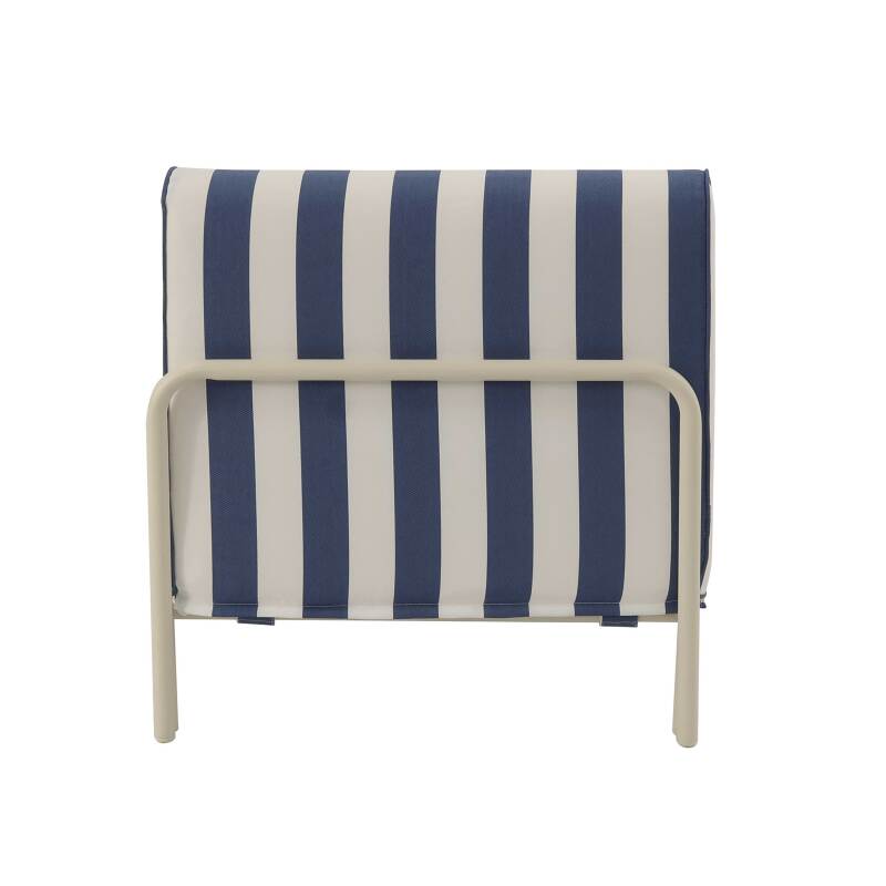 Sessel im gestreiften Design für ein modulares Outdoor-Sofa (7/9)