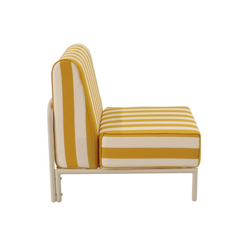 Sessel im gestreiften Design für ein modulares Outdoor-Sofa (2/5)