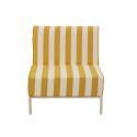 Sessel im gestreiften Design für ein modulares Outdoor-Sofa