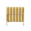 Sessel im gestreiften Design für ein modulares Outdoor-Sofa