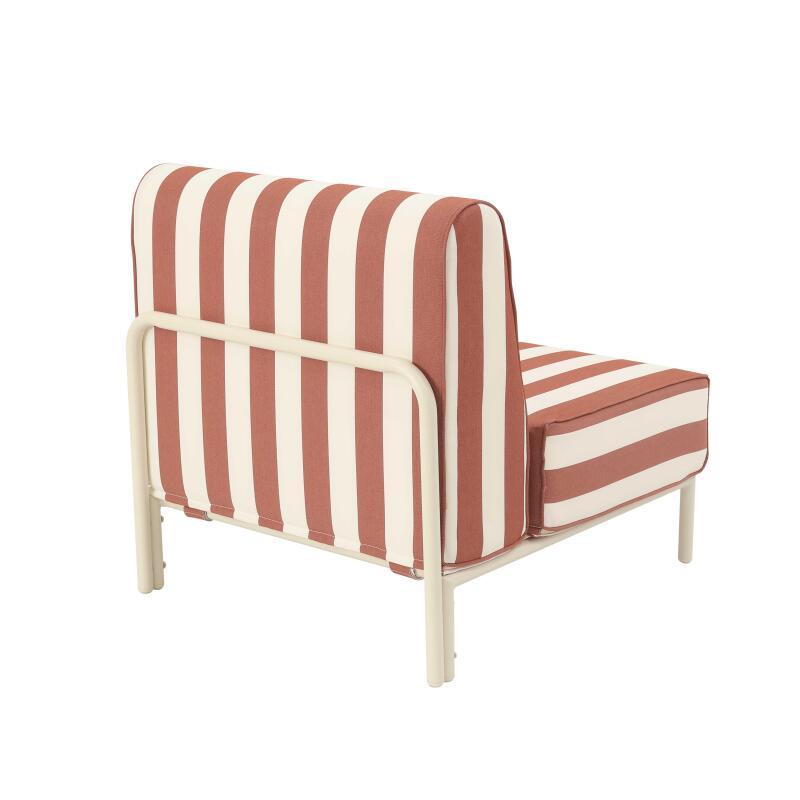 Sessel im gestreiften Design für ein modulares Outdoor-Sofa (3/8)
