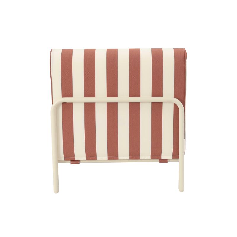 Sessel im gestreiften Design für ein modulares Outdoor-Sofa (4/8)