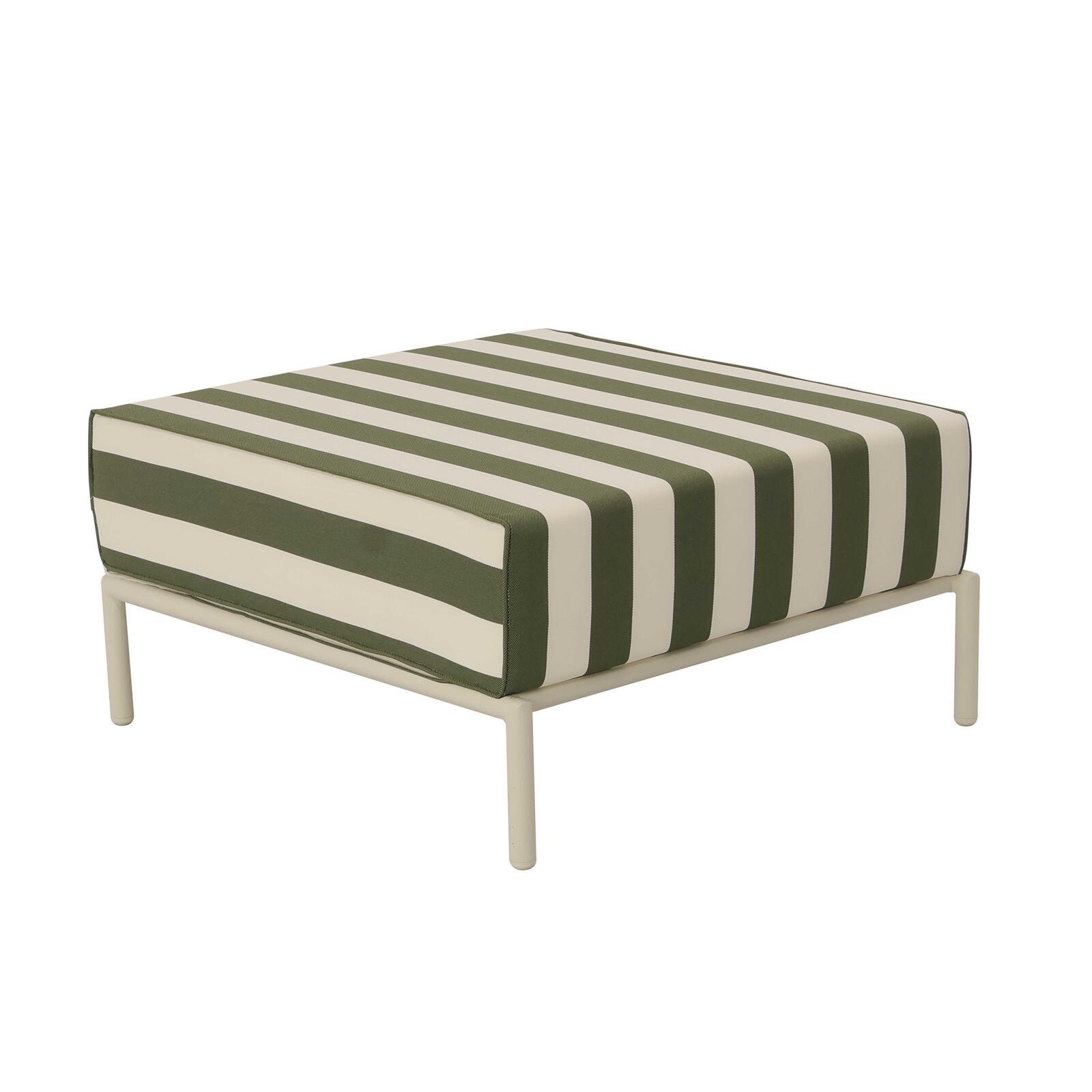Sitzsack im gestreiften Design für ein modulares Outdoor-Sofa