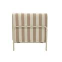 Chaiselongue im gestreiften Design für ein modulares Outdoor-Sofa