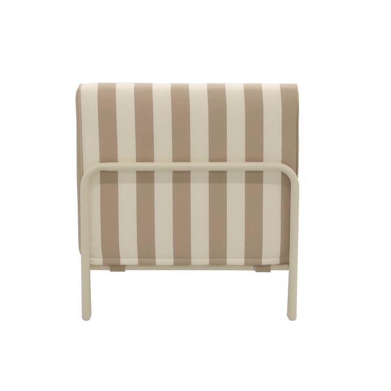 Chaiselongue im gestreiften Design für ein modulares Outdoor-Sofa (6/7)