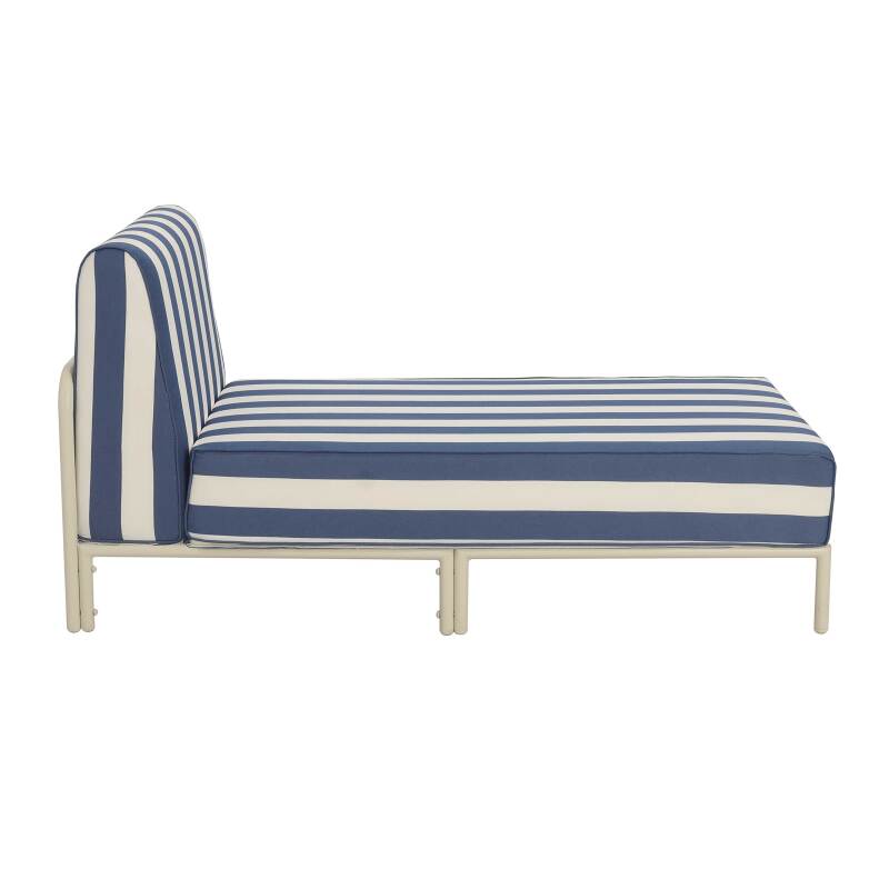 Chaiselongue im gestreiften Design für ein modulares Outdoor-Sofa (5/8)