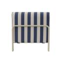 Chaiselongue im gestreiften Design für ein modulares Outdoor-Sofa
