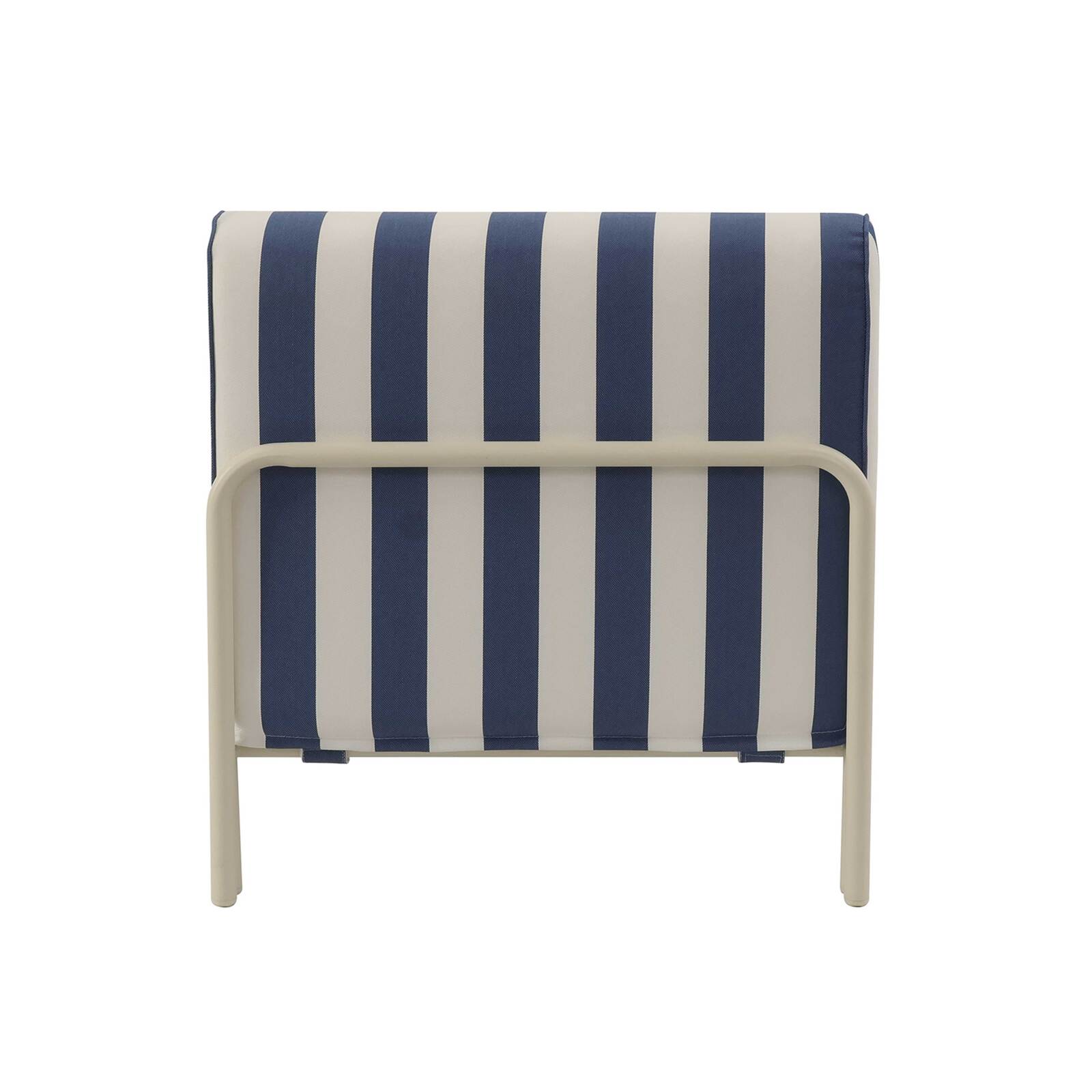 Chaiselongue im gestreiften Design für ein modulares Outdoor-Sofa