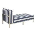 Chaiselongue im gestreiften Design für ein modulares Outdoor-Sofa