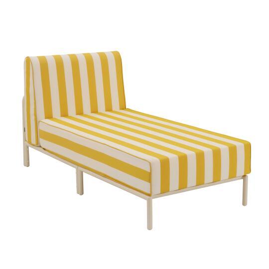 Chaiselongue im gestreiften Design für ein modulares Outdoor-Sofa | Oviala