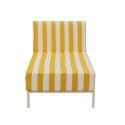 Chaiselongue im gestreiften Design für ein modulares Outdoor-Sofa