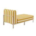 Chaiselongue im gestreiften Design für ein modulares Outdoor-Sofa