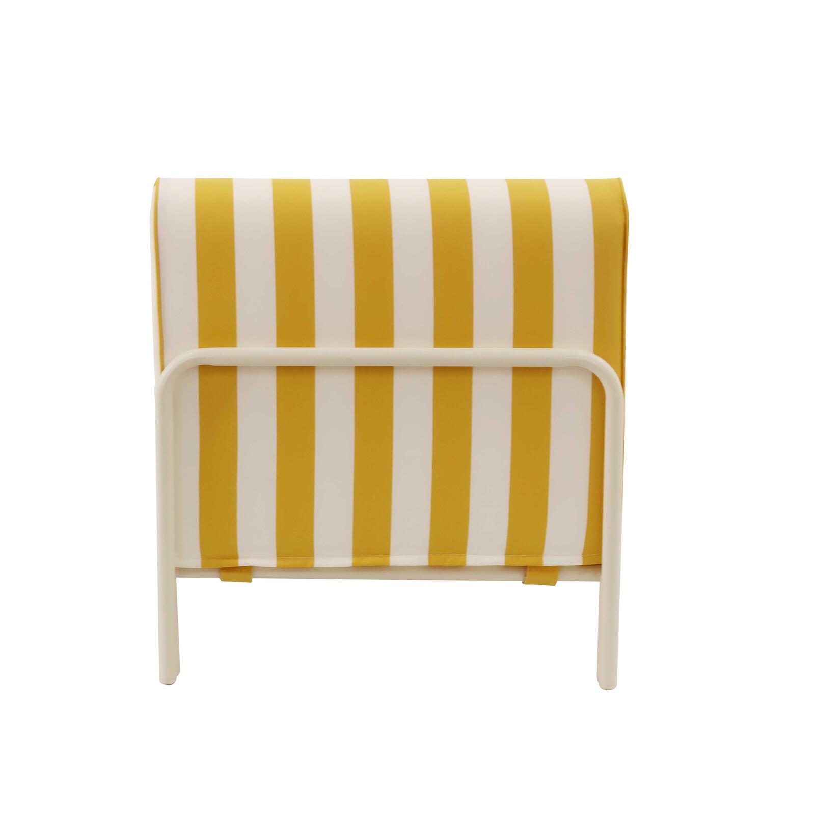 Chaiselongue im gestreiften Design für ein modulares Outdoor-Sofa