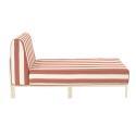 Chaiselongue im gestreiften Design für ein modulares Outdoor-Sofa