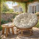 Papasan Gartensessel aus synthetischem Rattan