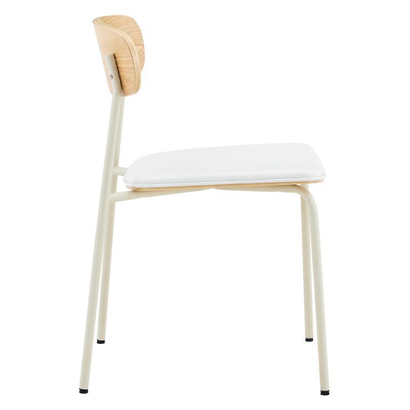 Stühle Lederoptik aus Holz und Metall - 2er-Set (5/7)