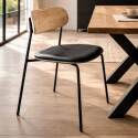 Stühle Lederoptik aus Holz und Metall - 2er-Set - Lifestyle