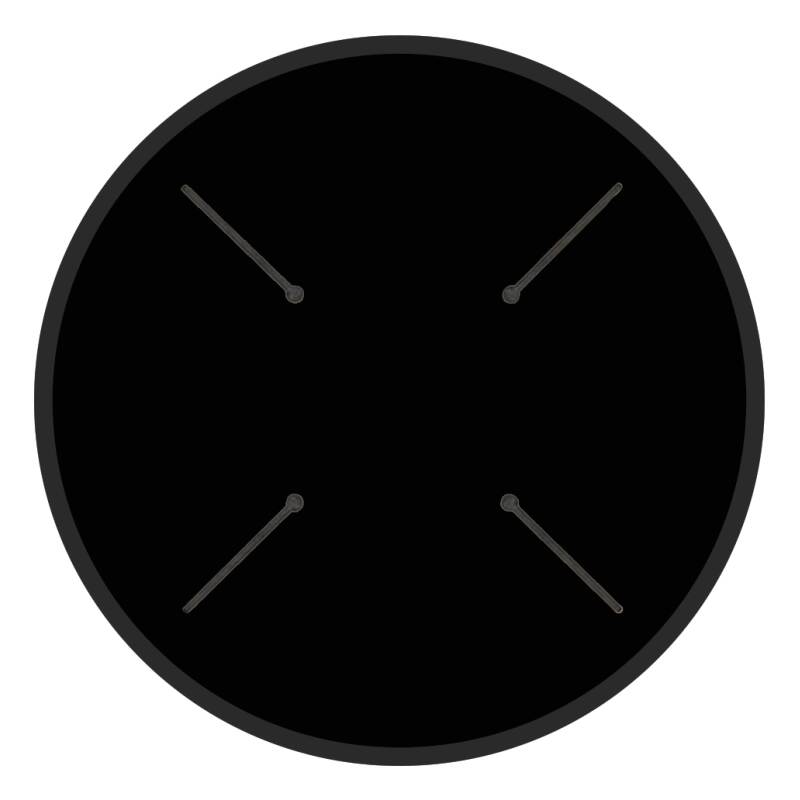 Gartentischplatte aus HPL Ø70 cm (3/6)