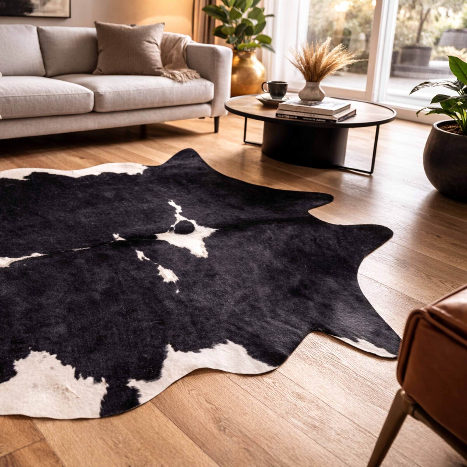 Teppich Kuhfell-Imitat, 155x190 cm