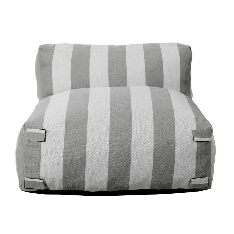 Modulare Gartenmöbel für 2 Personen bestehend aus 2 gestreiften Sesseln  (5/7)