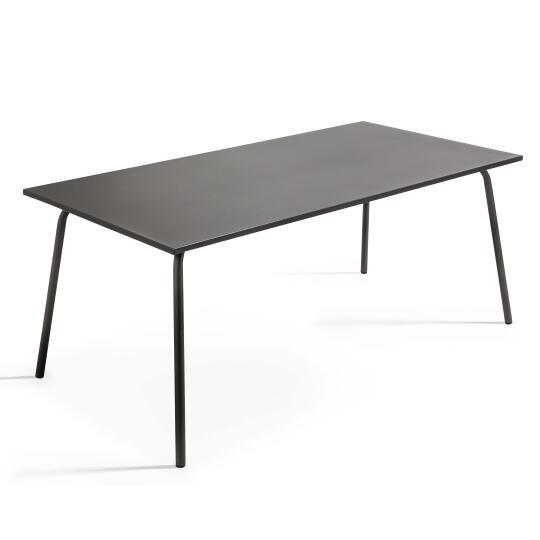 Gartentisch (180 x 90 x 72 cm) im Design aus Metall